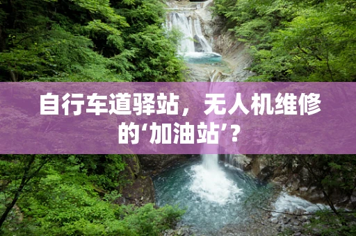 自行车道驿站，无人机维修的‘加油站’？