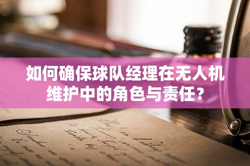 如何确保球队经理在无人机维护中的角色与责任？