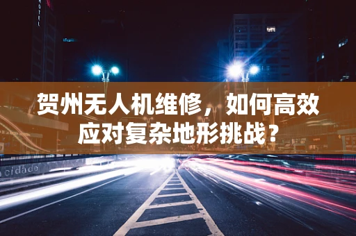 贺州无人机维修，如何高效应对复杂地形挑战？