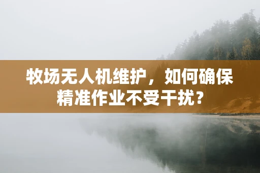 牧场无人机维护，如何确保精准作业不受干扰？