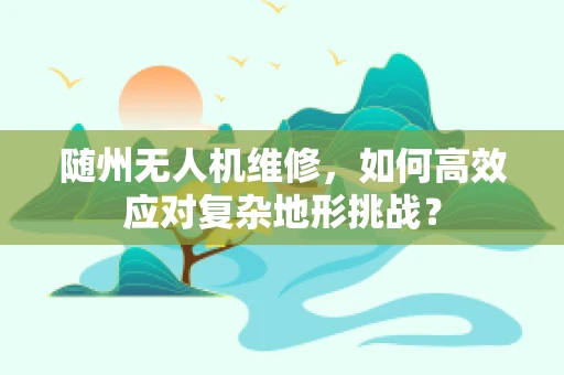 随州无人机维修，如何高效应对复杂地形挑战？