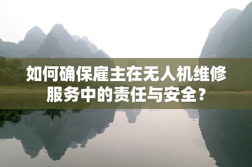 如何确保雇主在无人机维修服务中的责任与安全？