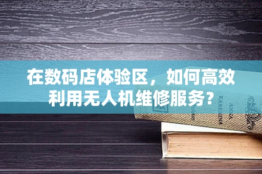 在数码店体验区，如何高效利用无人机维修服务？