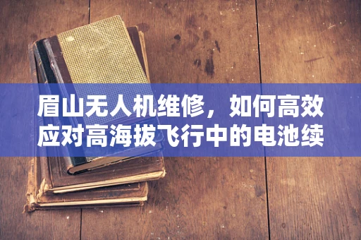 眉山无人机维修，如何高效应对高海拔飞行中的电池续航挑战？