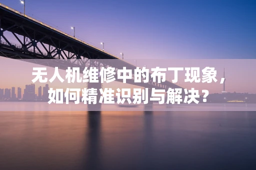 无人机维修中的布丁现象，如何精准识别与解决？