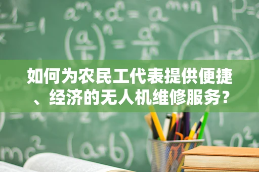 如何为农民工代表提供便捷、经济的无人机维修服务？