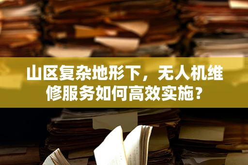 山区复杂地形下，无人机维修服务如何高效实施？