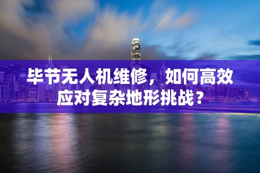 毕节无人机维修，如何高效应对复杂地形挑战？